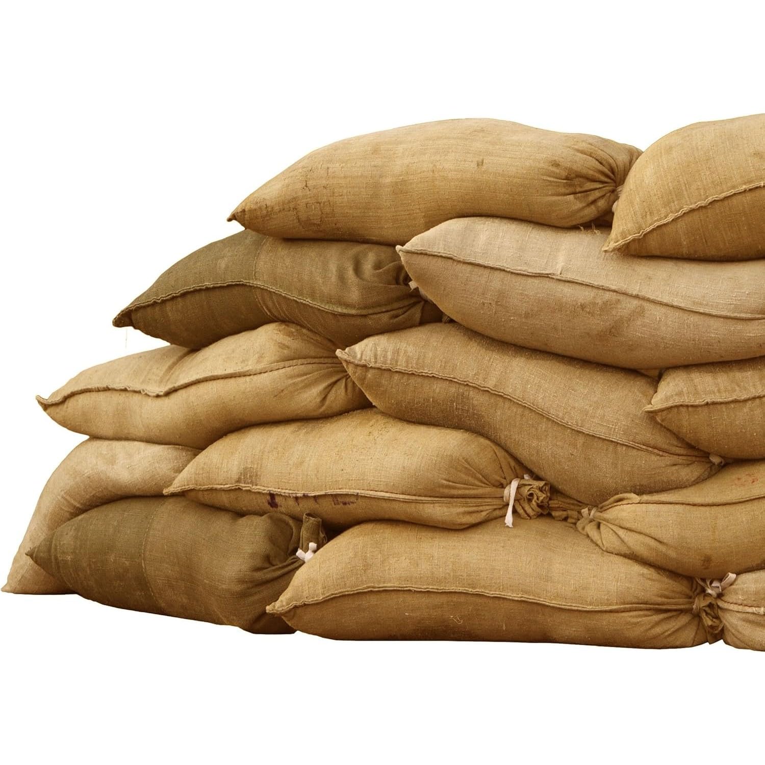 Sandbaggy Burlap Sand Bag - Size: 14" x 26" - Sandbags 50lb Weight Capacity - for Flooding, Flood Water Barrier, Tent Sandbags, Store Bags - Sand Not Included (5 Bags)