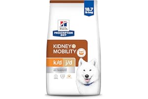 HILL'S PRESCRIPTION DIET ​Hill's Prescription Diet k/d Kidney Care + j/d Joint Care Chicken Flavor Dry Dog Food, Veterinary Diet, 18.7 lb. Bag