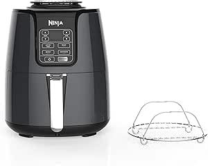 Ninja AF101 Air Fryer, 4 Qt, Black/gray