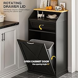 GAZHOME 13 Gallon Tilt Out Trash Cabinet, Upgrade