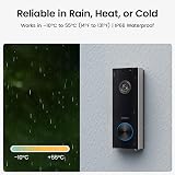aosu Video Doorbell Wireless 2K HD Battery Powered Human Detection Alexa view 8
