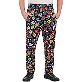 UA Chef Men's Baggy Chef Pants - Calavera Print Cotton
