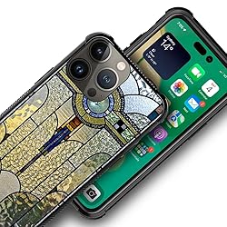 CARLOCA Compatible with iPhone 15 Pro Case,Art Deco