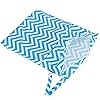 Image 5 - Damero 2pcs Travel Wet and Dry Bag, Reusable Wet Bags Organizer with Two Zippered Pocket for Cloth Diaper, Pumping Parts, Swimsuit and Gym, Blue Chevron