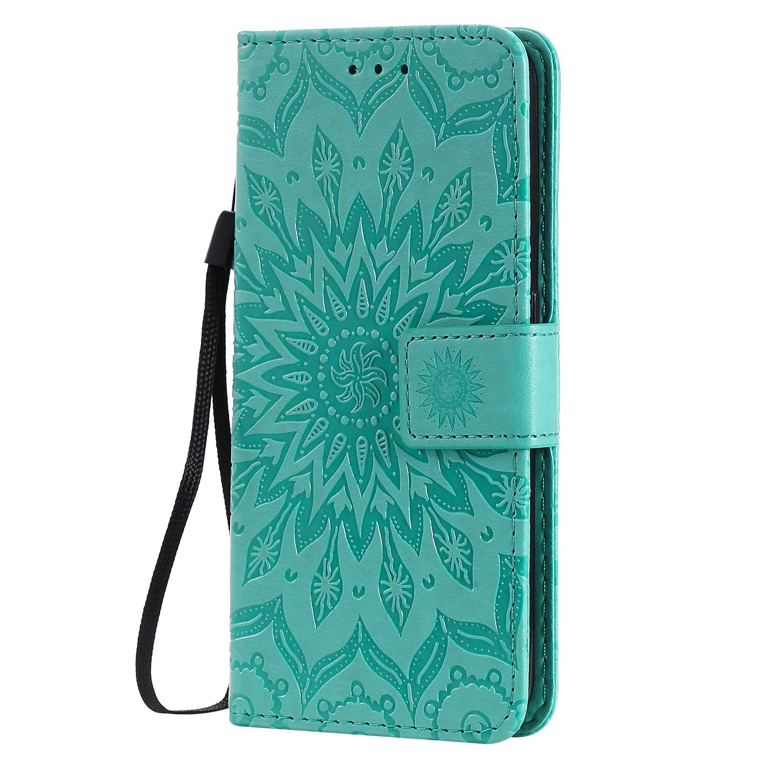 KKEIKO Galaxy S10 Case, Galaxy S10 Flip Leather Wallet Case Notebook Style, Sun Flower Design Shockproof Cover for Samsung Galaxy S10 - Flower