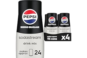 SodaStream® Pepsi® Zero Sugar Beverage Mix (440ml, Pack of 4)