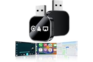 Wireless Carplay Adapter for iPhone, 2026 Upgrade 3 in 1 Screen Mirror for iOS Android Phone, Mini Size Plug and Play Adapte 