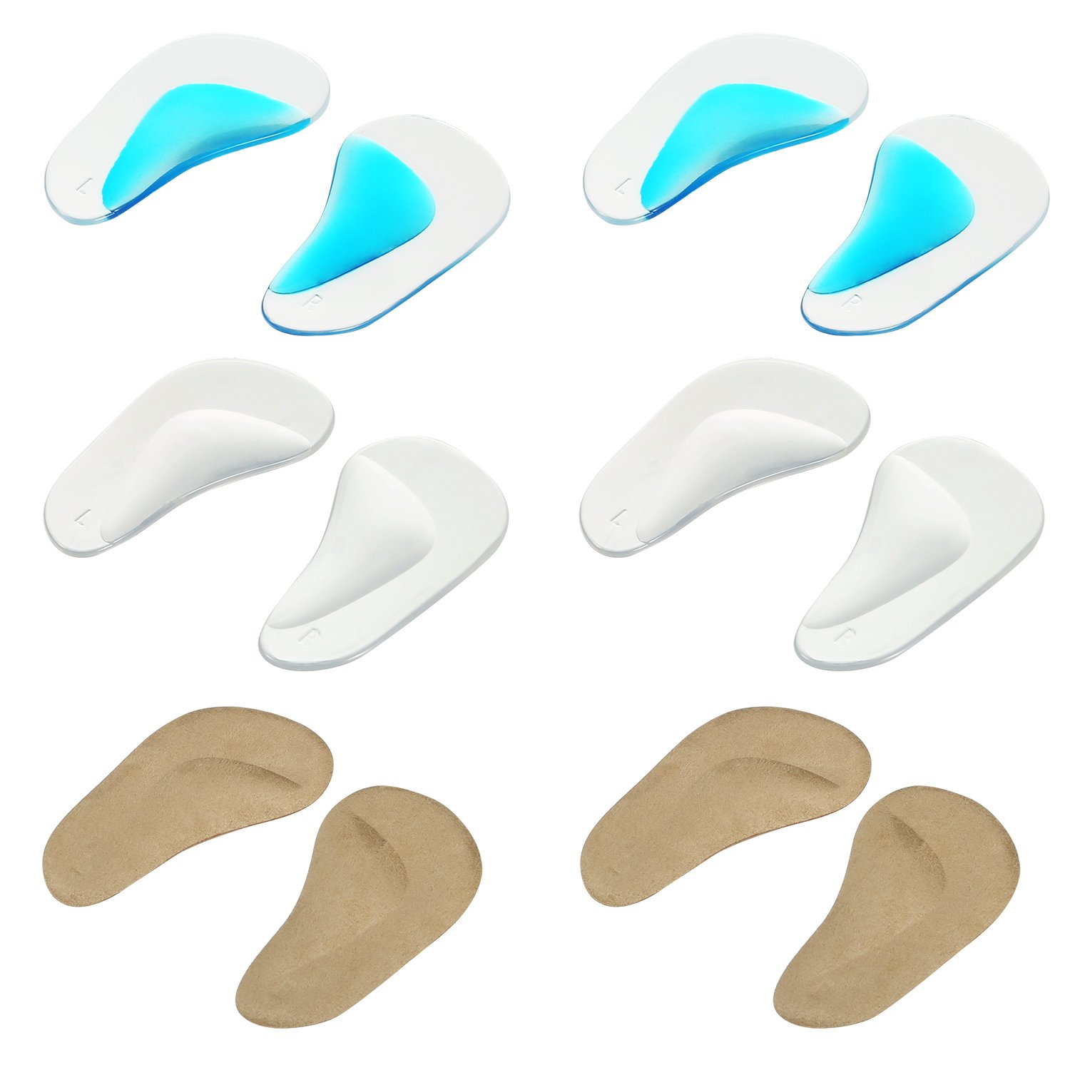 Buy Hicarer Arch Support Insoles Cushions for Flat Feet, Adhesive Arch