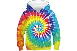 TUONROAD 6-16 Year Boys & Girls 3D Printed Fashion Pullover Sweatshirts Novelty Pattern Hoodies