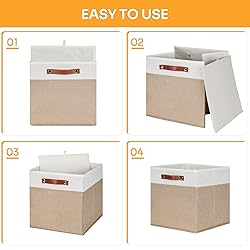 DULLEMELO Cube Storage Bins,13 x 13 x 13 inch