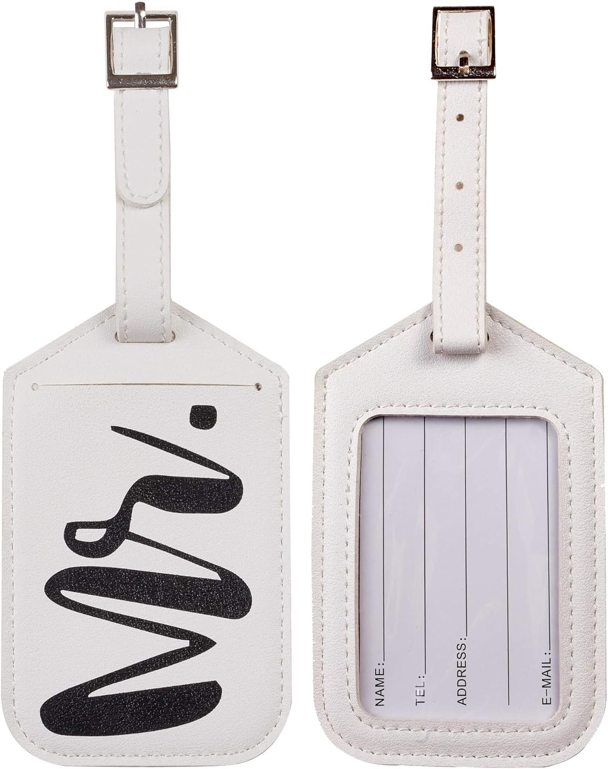 3 Pack Mr & Mrs Honeymoon Travel Luggage Tags: Office Products