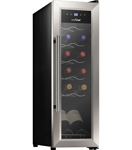 51-Bottle Compressor Wine Cooler – Large Freestanding Cellar For Red White Champagne Or Sparkling Wine 41f 64f Digital Temperature Control Fridge Glass Door