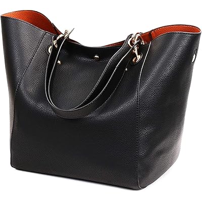 Utally トートバッグ レディース ブラック A4 大容量 通勤 旅行 バック カバン シンプル