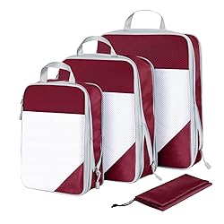 Compression Packing Cubes for Travel, 4 Set Packing