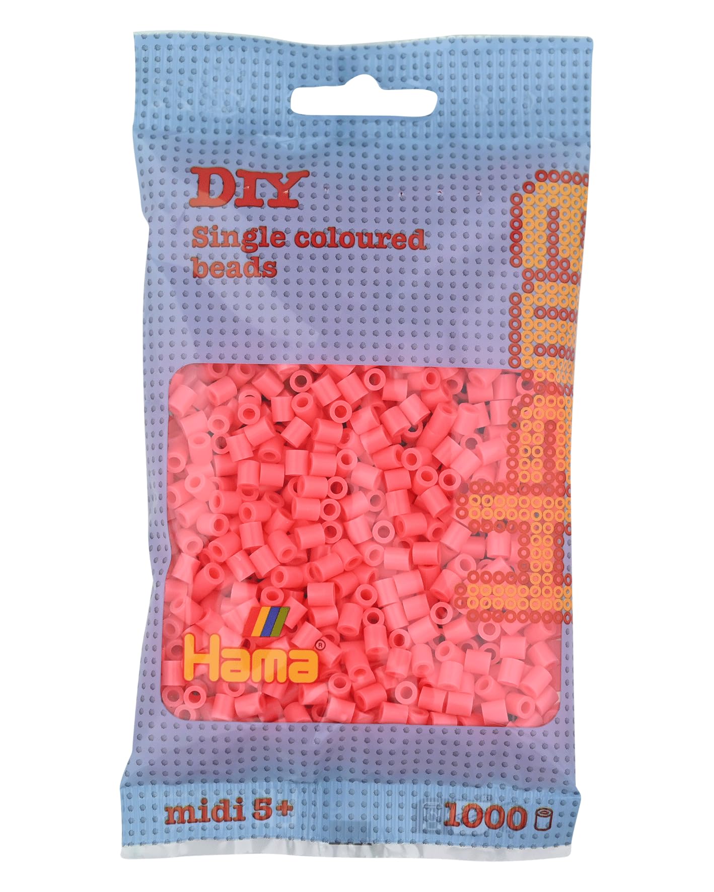 Hama 207-44 Beads - Pastel Red (1000 Midi Beads) — image 1