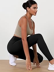 ODODOS Women's High Waist Workout Leggings 2-Pack