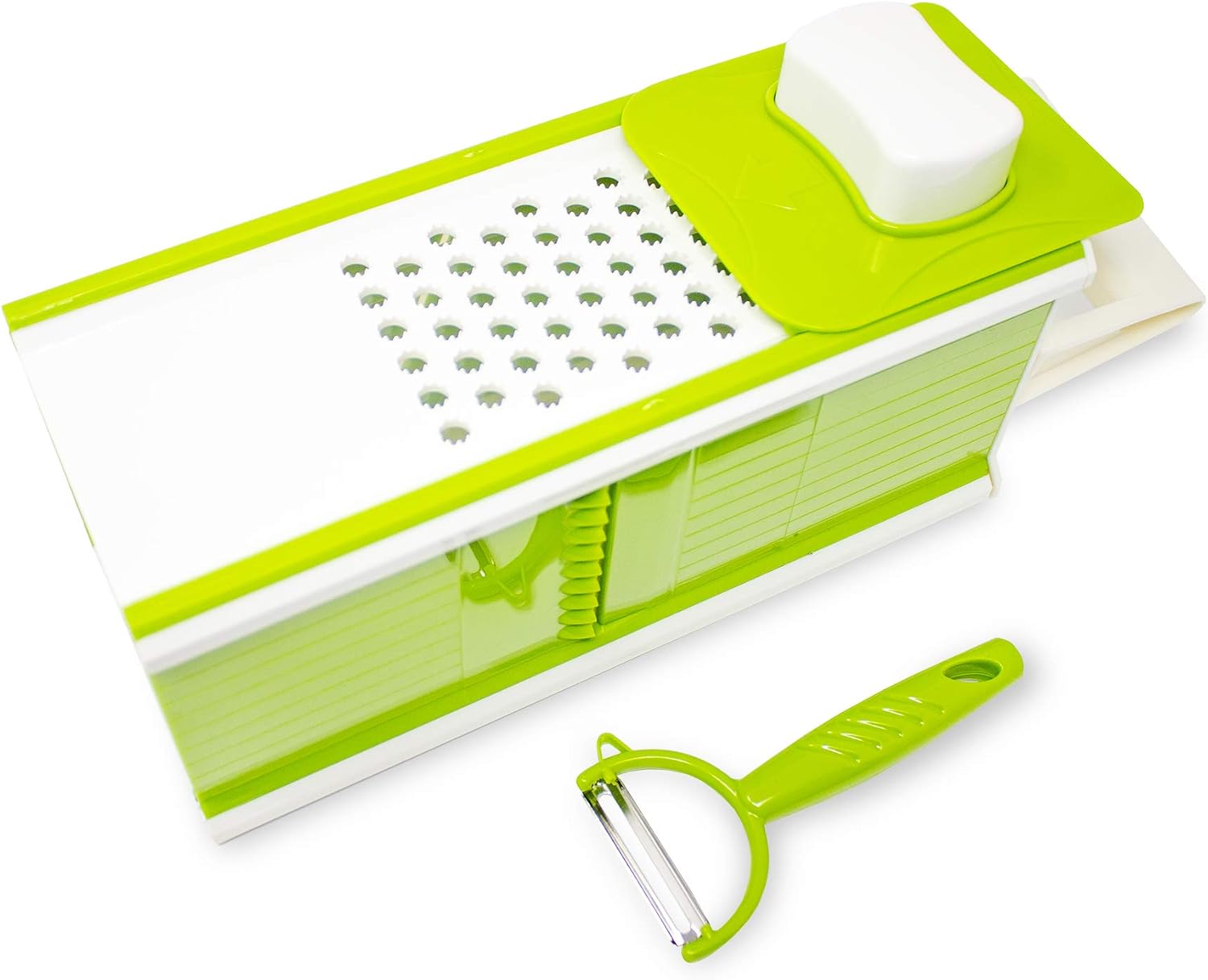 5 in 1 Vegetable Slicer & Grater Set, Green - Image 3