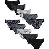 Van Heusen Mens Underwear Briefs - 10 Pack Low Rise Briefs Underwear for Men Pack with Contour Pouch
