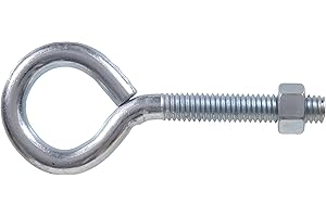 The Hillman Group 513 Eyebolts with Nuts, 3/16 x 2-Inch, 10-Pack