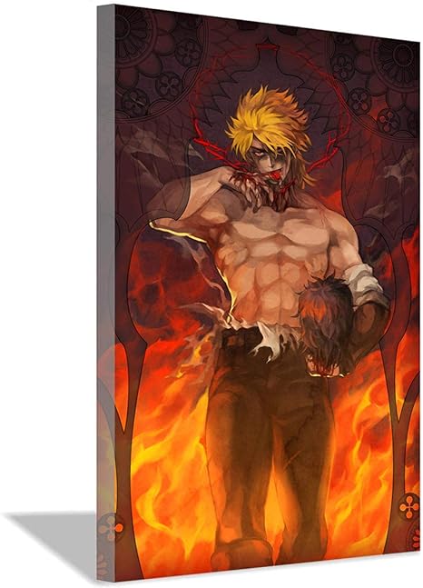 Amazon ジョジョの奇妙な冒険アニメディオ ブランドーキャンバス絵画アートポスター家の壁の装飾絵画ジョジョのファン寝室リビングルームスタジオ装飾ポスター40x60cm 16x24inch フレームなしポスター2 ウォールステッカー オンライン通販