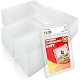 Miyukyee 24 Pack Card Case Holder for Trading Cards- 35PT Hard Acrylic Graded Protectors Sleeves with Label Slot, Compatible with YuGiOh, MTG, Sports Cards