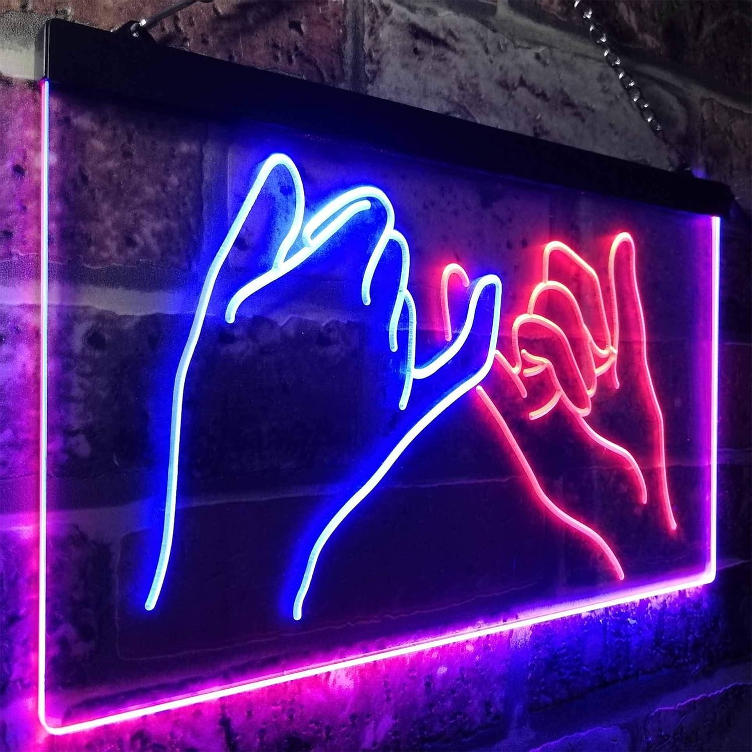 ADV PRO Pinky Swear Promise Dual Color LED Barlicht Neonlicht