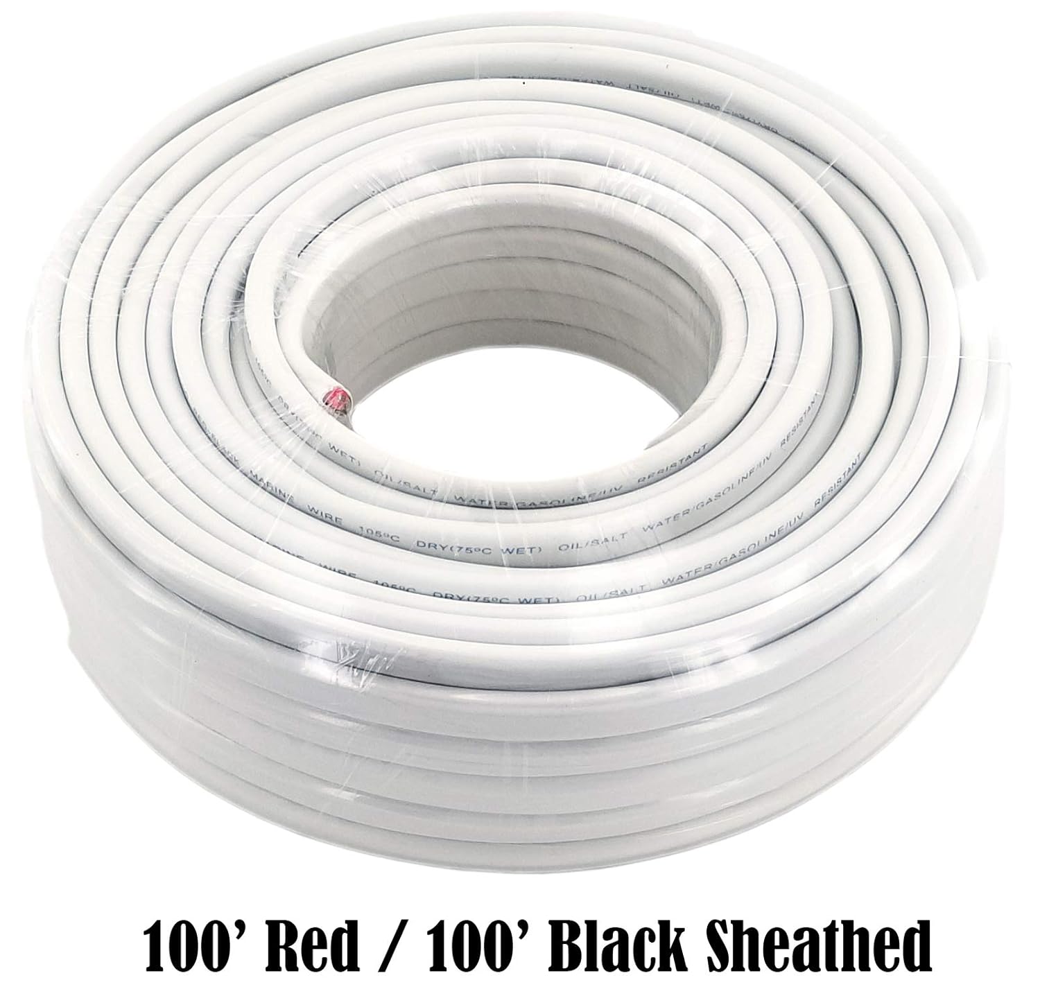 12 AWG (American Wire Gauge) Flexible Tinned Pure Copper Duplex Red Black Dual Conductor Marine Grade Boat & Automotive Wire. Cable Length: 100 FT (Also Available in 50 FT): Home Audio & Theater