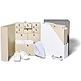Savor | The Original Deluxe Baby Keepsake Box | Fabric Bound Acid-Free Gender-Neutral Minimalist Newborn Memory Organizer with Labels | For Pregnancy, Mother’s Day, Baby Shower