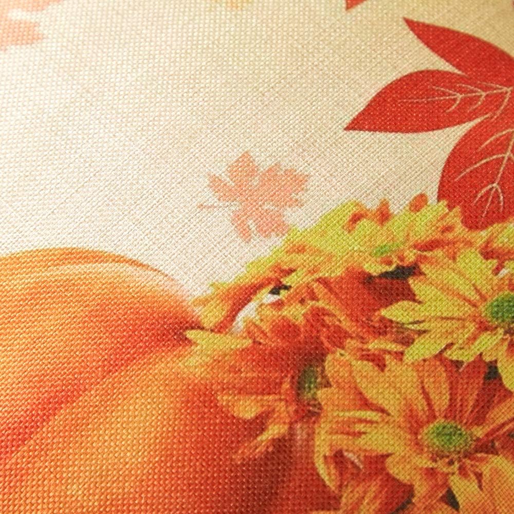 Fall Pillow Covers 18x18 Inch for Fall Decor Set of 4 Autumn Harvest Pumpkin Theme Farmhouse Decorative Throw Pillow Covers for Sofa Couch Home Decoration: Kitchen & Dining