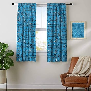 Amazon Com Youpinnong Bicycle Curtains With Valance Antique