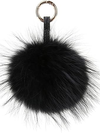 fur pom pom bag