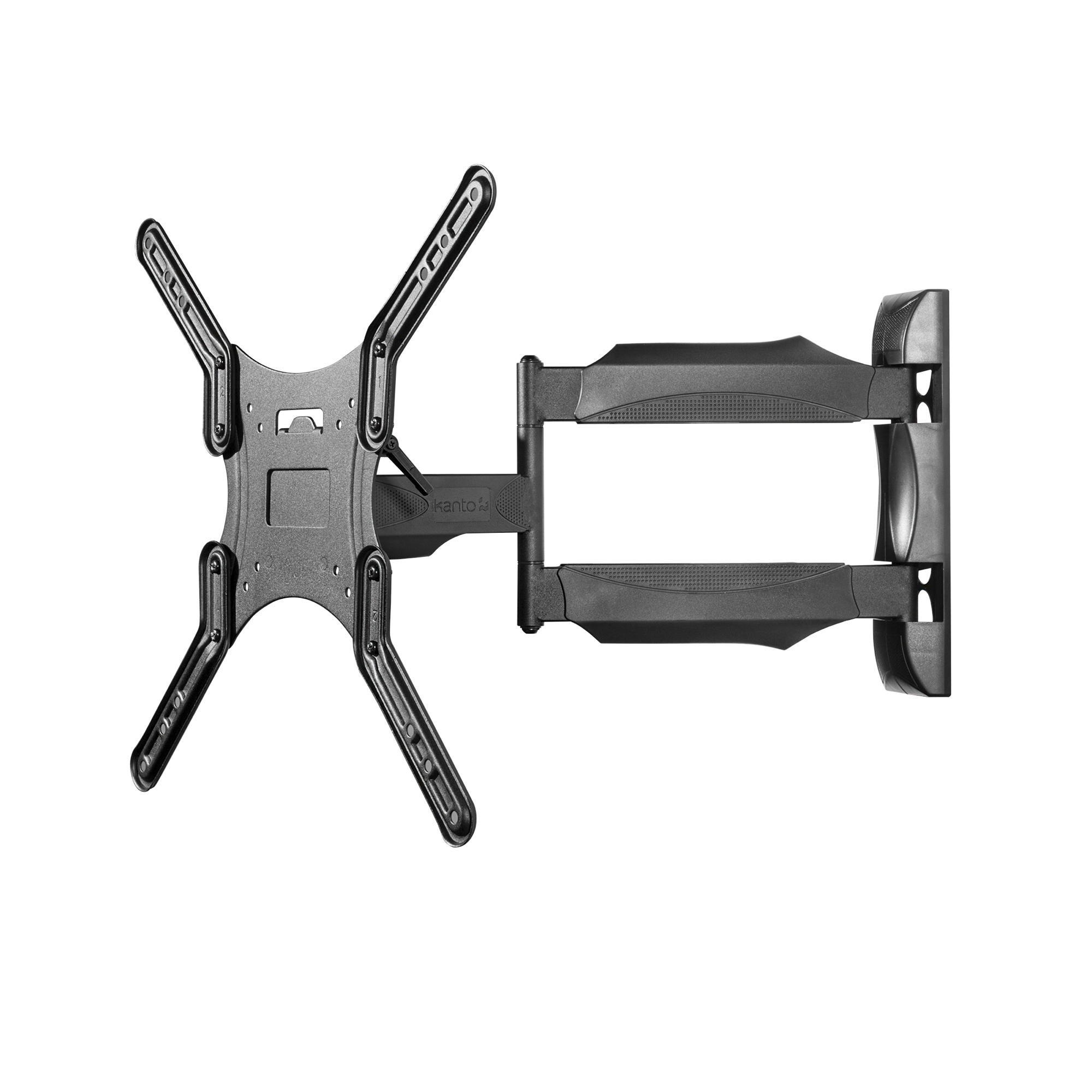 Kanto M300 Full Motion TV Wall Mount for 26-55" TVs | Articulating Arm with 19" of Extension | Up to 135° Swivel | Easy Tilt Design | 5" Offset | VESA Compatible | Heavy-Duty Steel | Black