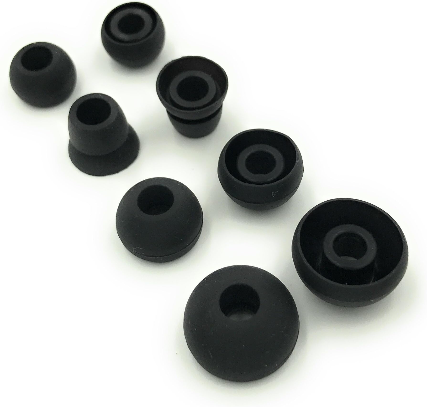 JustEarbuds Replacement Earbud Tips for Beats Powerbeats2 Wireless Stereo Headphones - Small, Medium, Large, and Double Flange (Black)