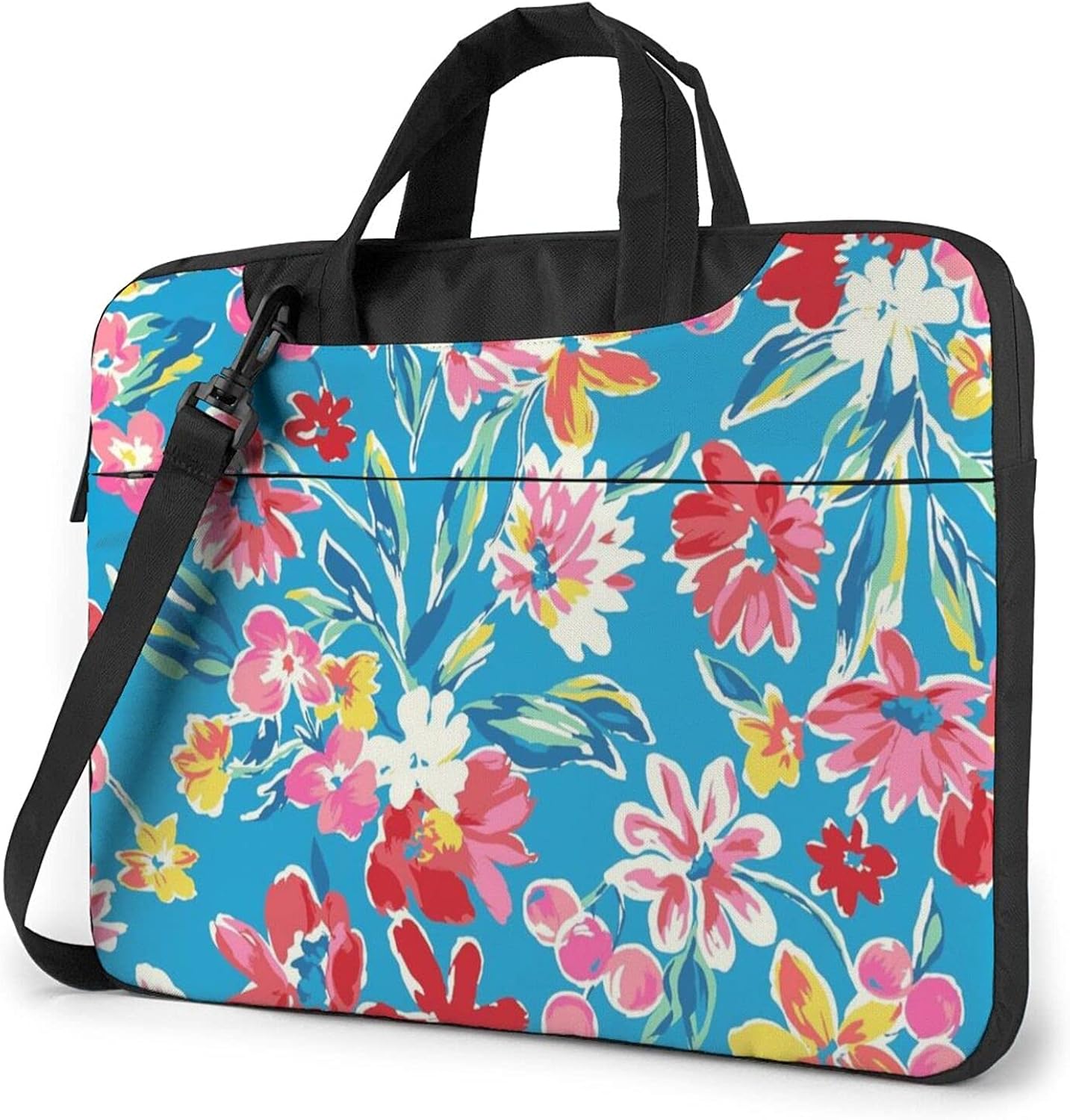 Floral Print Laptop Bag Laptop Shoulder Bag Notebook Computer Case