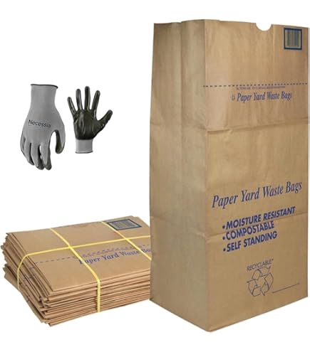 Heavy Duty 30-Gallon Paper Lawn & Leaf Bags – 20 Count, Made In USA