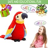 iEasey Talking Parrot Toy Mimicry Plush Educational Interactive Stuffed Bird view 4