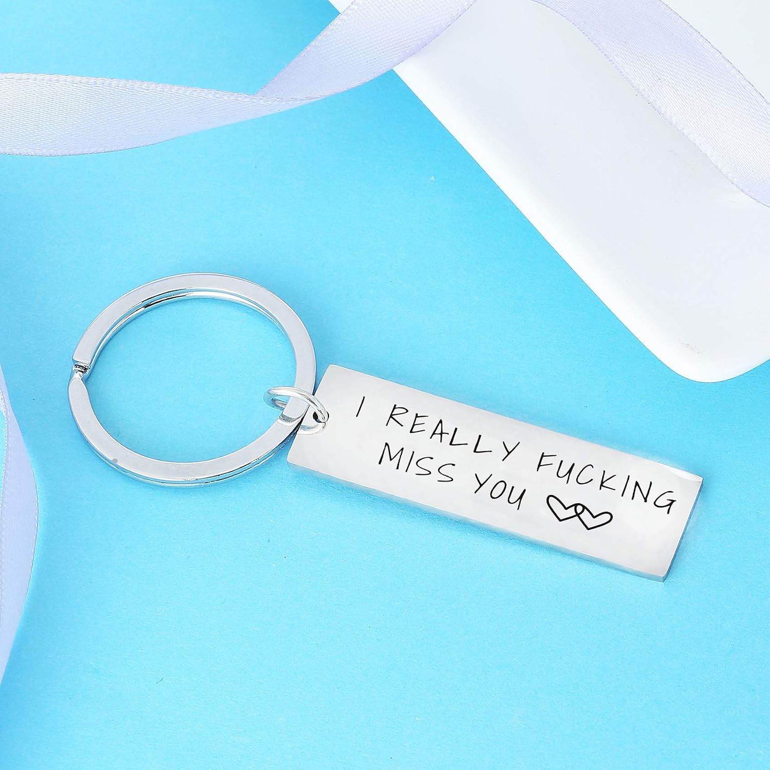 Nimteve Wife Gifts From Husband Gift Anniversary For Boyfriend From Girlfriend Presents Valentines Gifts For Husband Men Gift Women Jewellery Birthday Christmas Gifts (I Really F Miss You) - Image 4