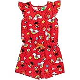 Sesame Street Elmo Girls Sleeveless Romper [SizeDescription1]