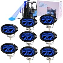Blue LED Forklift Safety Light - 20W Spot Beam, 12-48V Waterproof, Adjustable Bracket - Warning Light For Warehouse, Trucks, Vehicles - View #3