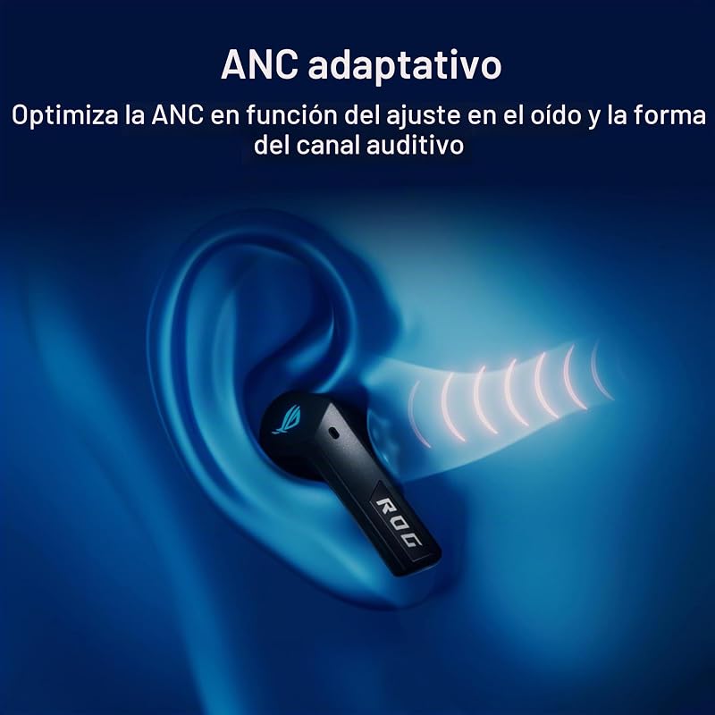 ROG Cetra True Wireless SpeedNova - Auriculares Gaming - Blanco