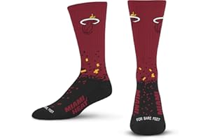 For Bare Feet NBA Unisex Kids Nba Spray Zone Crew Sock Youth