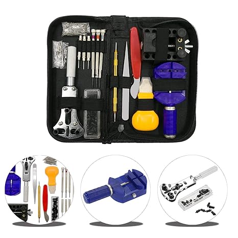 URXTRAL 144-teiliges Uhrenreparatur-Set Professionelle Federstege Werkzeugset