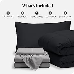 Bare Home Bed-in-A-Bag 5 Piece Comforter & Sheet