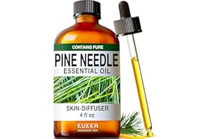 KUKKA ESSENTIAL OILS Kukka Pine Essential Oil for Diffuser - 4 Fl Oz - Pine Oil, Woody Scent, for Candle, DIY Soap Making Scents