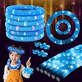 ERGDUTNK Blue 6PCS Glow Sticks Stocking Stuffers Party Favors-Glow in The Dark Party Supplies for Kids and Adults, Perfect for Festivals, Birthday Parties, Raves, Concerts, and Camping Decorations