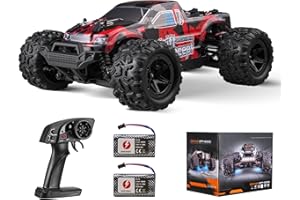 VEVOR Remote Control Car 1:18 Scale RC Car for Adults, 36 km/h High Speed, All Terrain Waterproof IPX4 Electric 4WD Off-Road Monster Truck with 2 Batteries Hobby RC Truck Xmas Gift for Adult and Boys