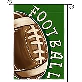 AVOIN colorlife Football Garden Flag 12x18 Inch Double Sided Outside, The Big Game Sport Yard Outdoor Flag