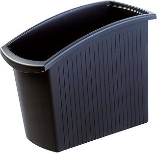 HAN Papierkorb MONDO 1840-13 in Schwarz / Schlanker Mülleimer mit 18 Liter Fassungsvermögen / Ideal für unter den Schreibtisch