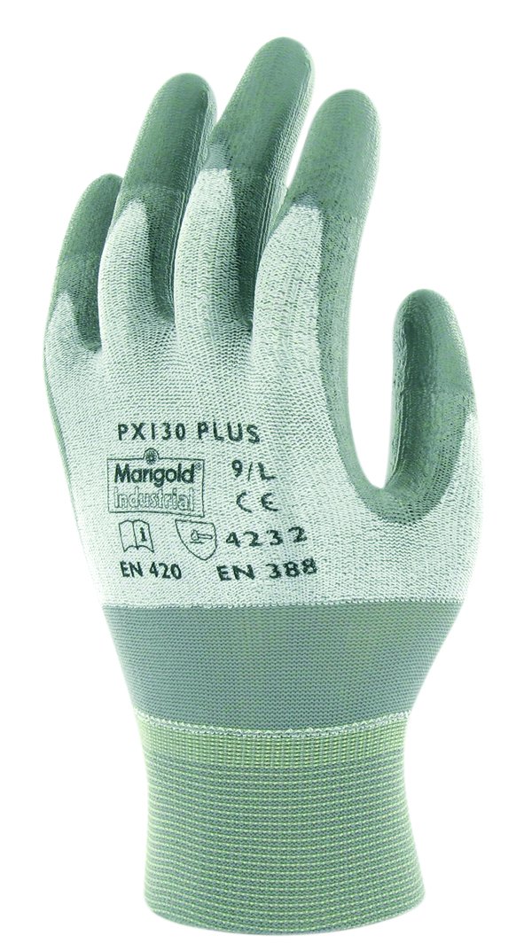 Ansell PX130 Plus Multi-purpose Gloves, Mechanical Protection, Grey, Size 8 (12 Pairs)