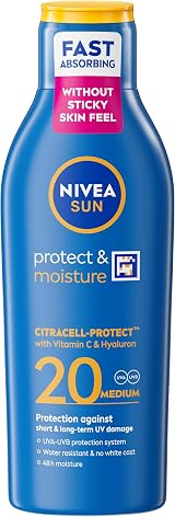 NIVEA Sun Protect & Moisture SPF 20 Lotion 200ml Vitamin C Hyaluron view 1